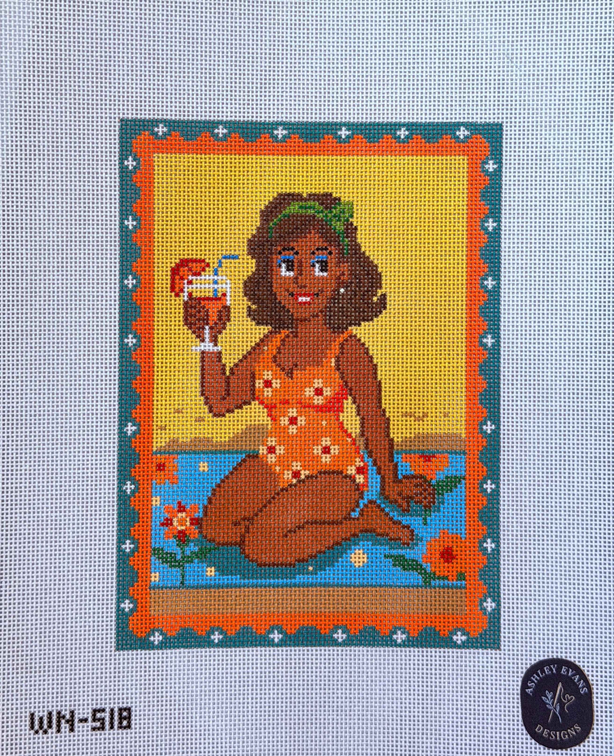 WN-518_AED Simone Sip Back & Relax Beach Woman