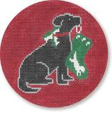 LM-XO37 Black Lab with Stocking