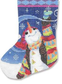 MN-SX03 Snowman with Jacket Mini Stocking