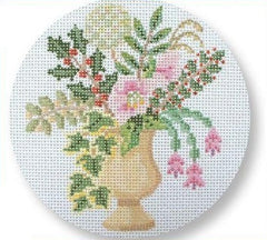 MBM-XO61 Vase of Holiday Flowers