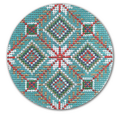 DK-EX50 Turquoise, Red, Gold, and White Ball