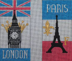 EY147 London and Paris Eyeglass Case