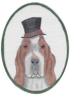 GD-XO11 Basset Hound with Top Hat