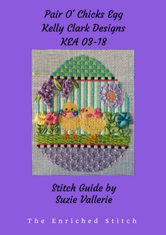 KEA03-18 Pair O' Chicks Egg Stitch Guide