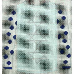 KKO212E Star of David on Light Blue Sweater 3.75 x 3.625