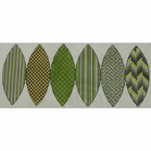 KKPK609-13 8.25 in pumpkin purples and greens 8.25 x 19.5