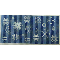 KKSG48 snowflakes on blue tone on tone 6.25 x 3