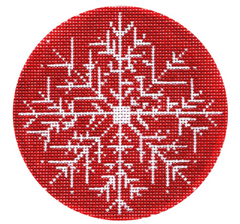 LM-XO48 Red Snowflake Round