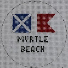 KKNTO39 Signal Flags - Myrtle Beach 3" Round