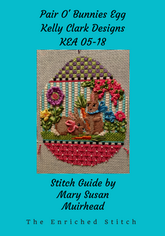 KEA05-18 Pair O' Bunnies Egg Stitch Guide