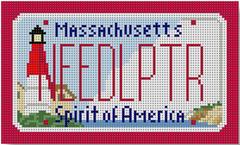 SA-ML02 Massachusetts Lighthouse Mini License Plate