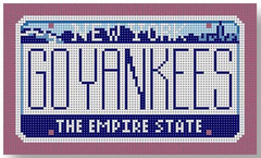 SA-ML08 Go Yankees New York Mini License Plate