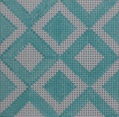 KKSS20 geometric diamond blocks - turquoise 3" Square