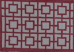 KKWCC20 wallet geometric squares hot pink 3.25 x 2.25