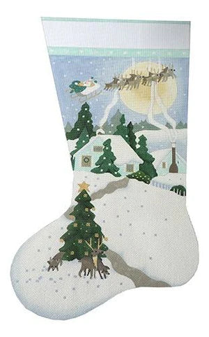 1910 White Christmas Stocking