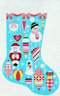 ST-CS46 Glitzy Ornaments Stocking