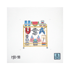 MJD-90 4th of July Bar Cart