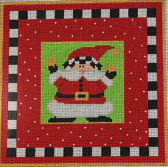 Vallerie Needlepoint Gallery whimsical Santa needlepoint canvas