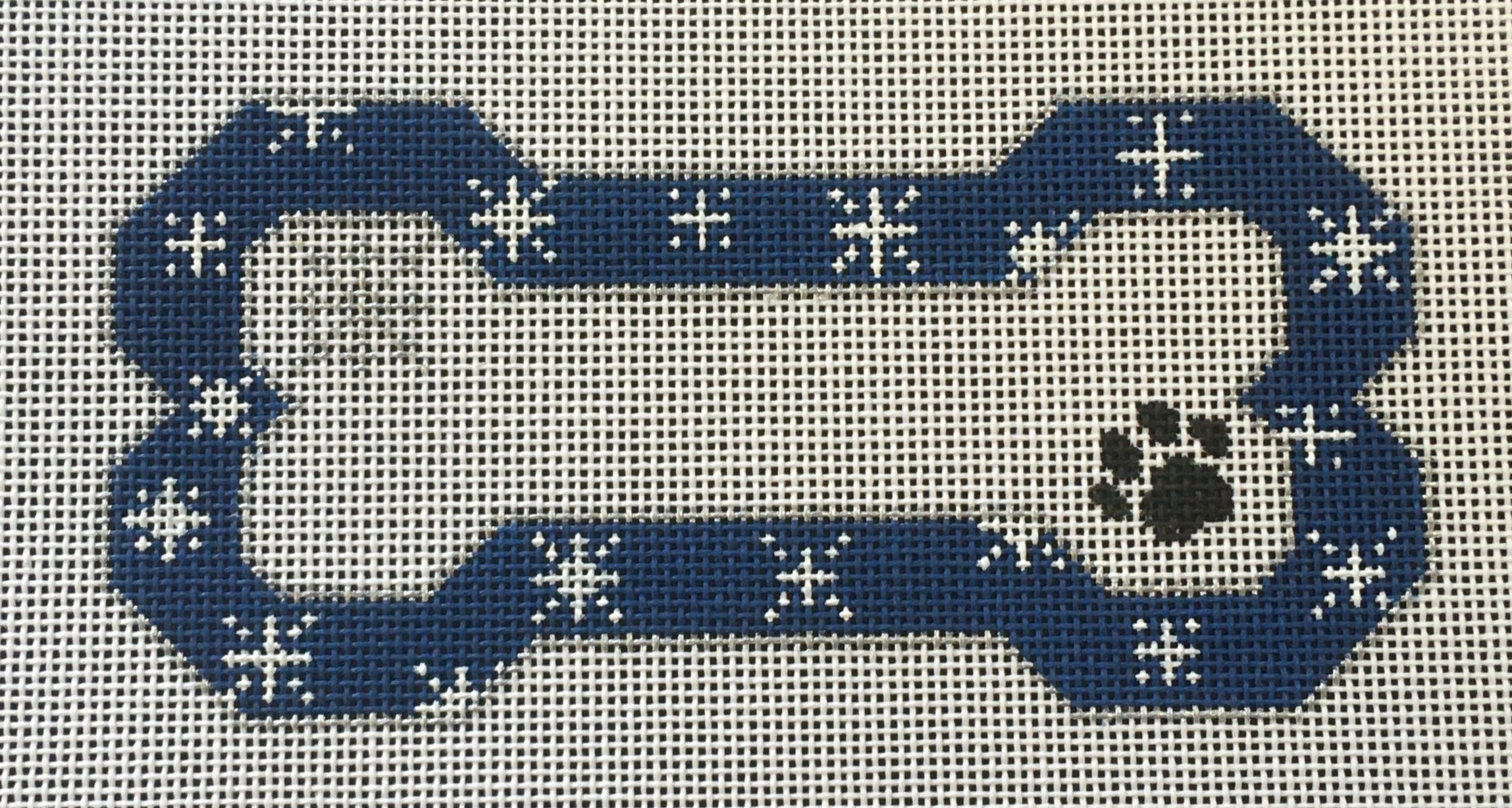 BP-03 Blue Snowflake Dog Bone