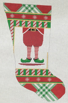 WSD-XM02 Elf Down the Chimney Stocking