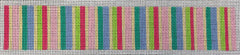 F04C Pastel Summer Stripes Key Fob