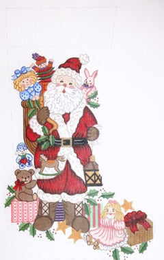 CS7203 Santa with Toys and Animals Stocking