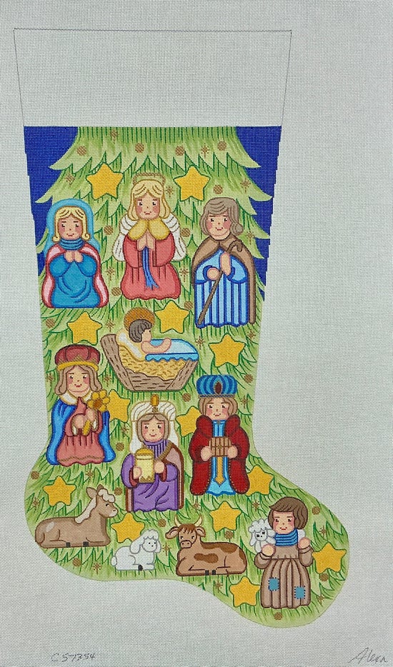 CS7354 Nativity Stocking