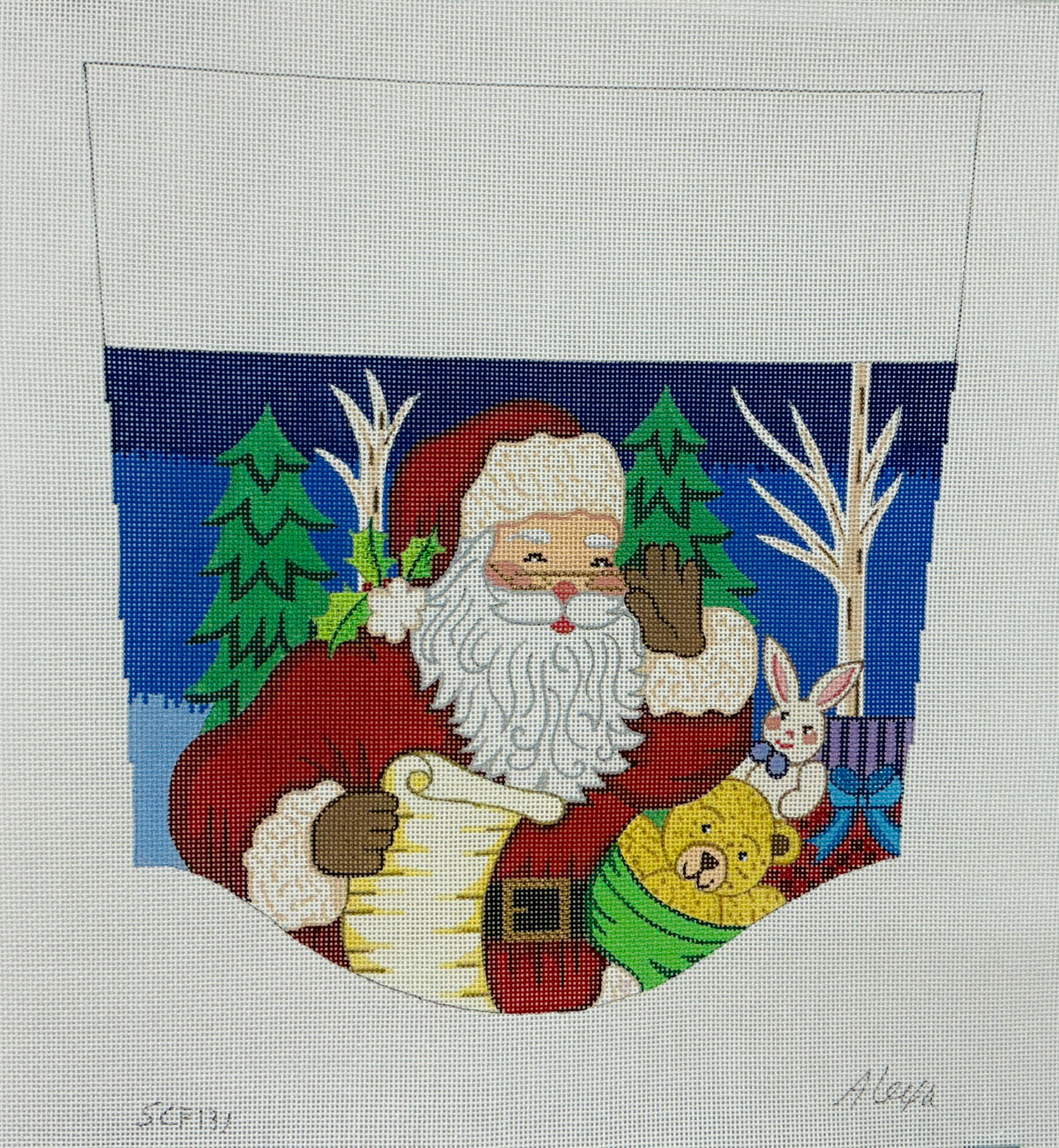 SCF131 Santa with List Cuff