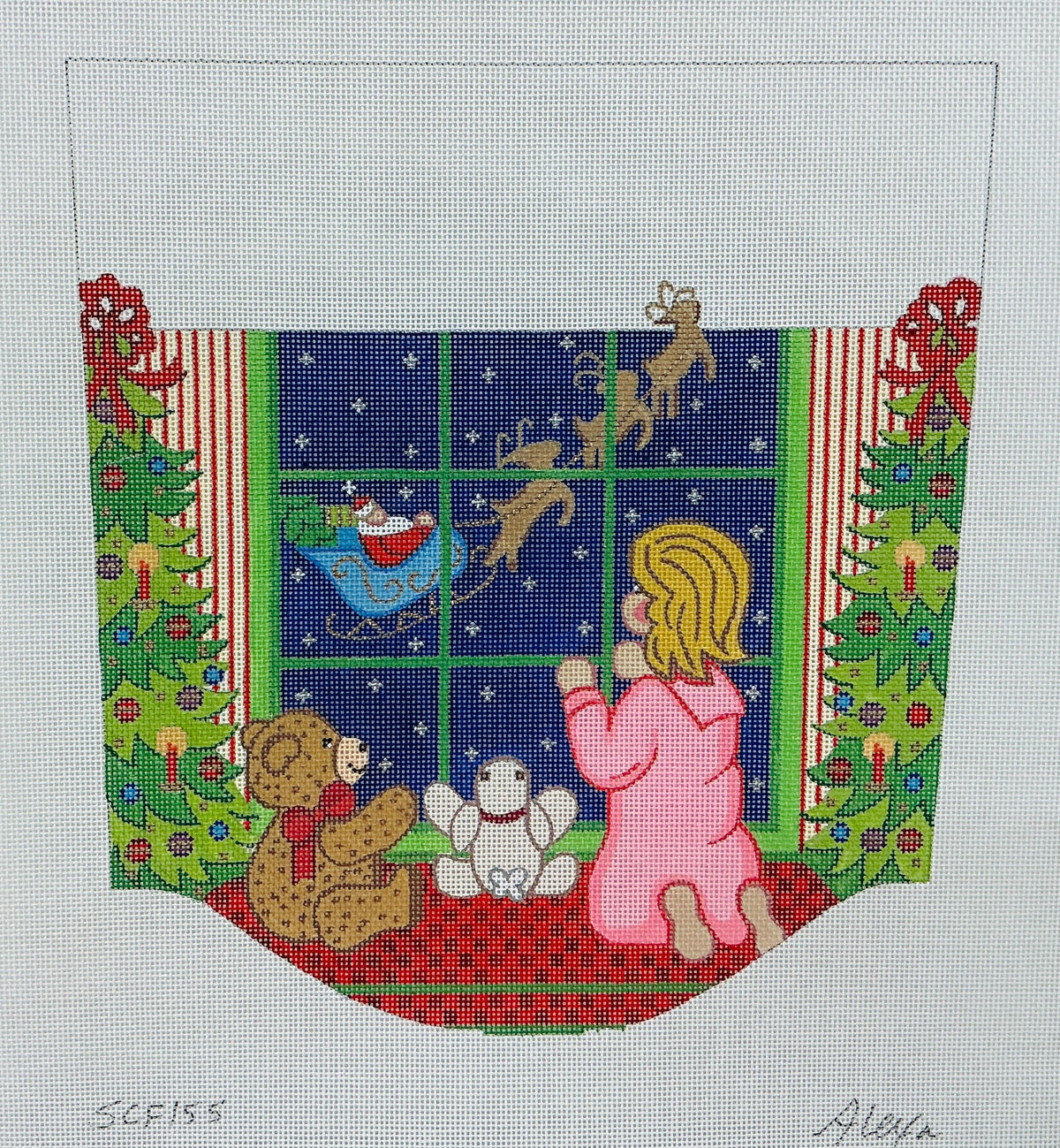 SCF155 Girl Looking Out Window Cuff