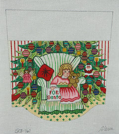 SCF161 Girl Waiting for Santa Cuff