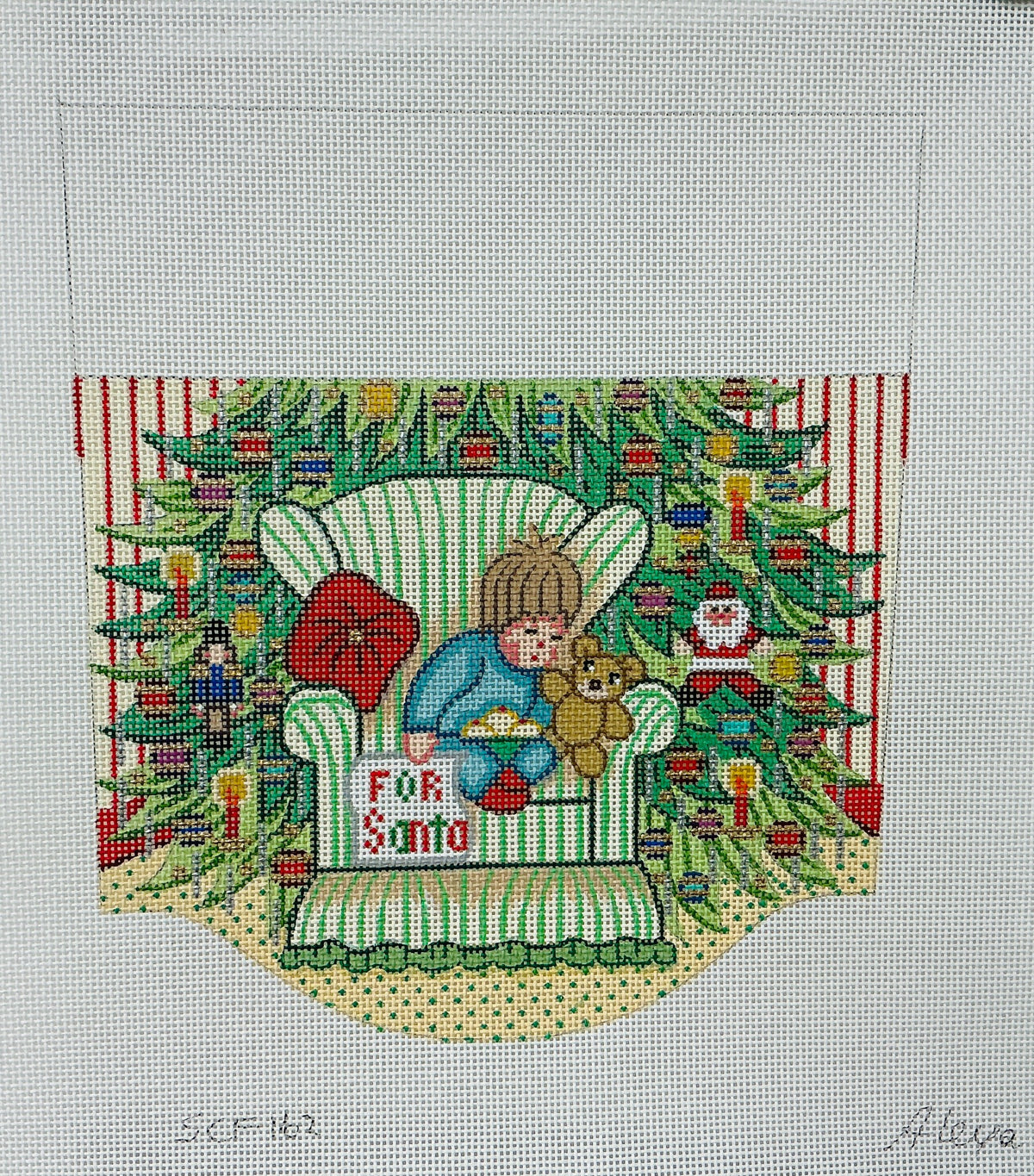 SCF162 Boy Waiting for Santa Cuff