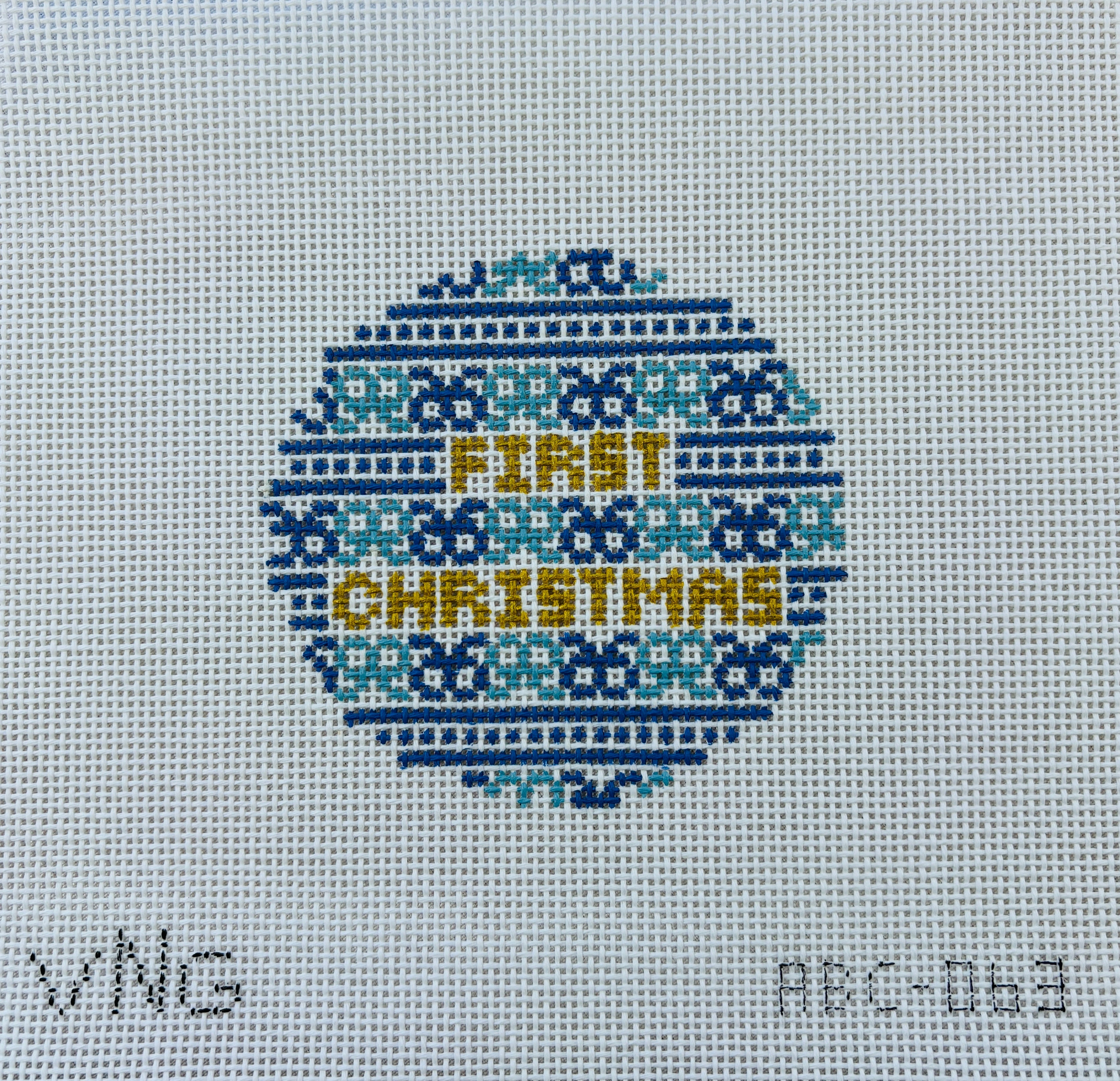 ABC-063 FIRST CHRISTMAS BLUE
