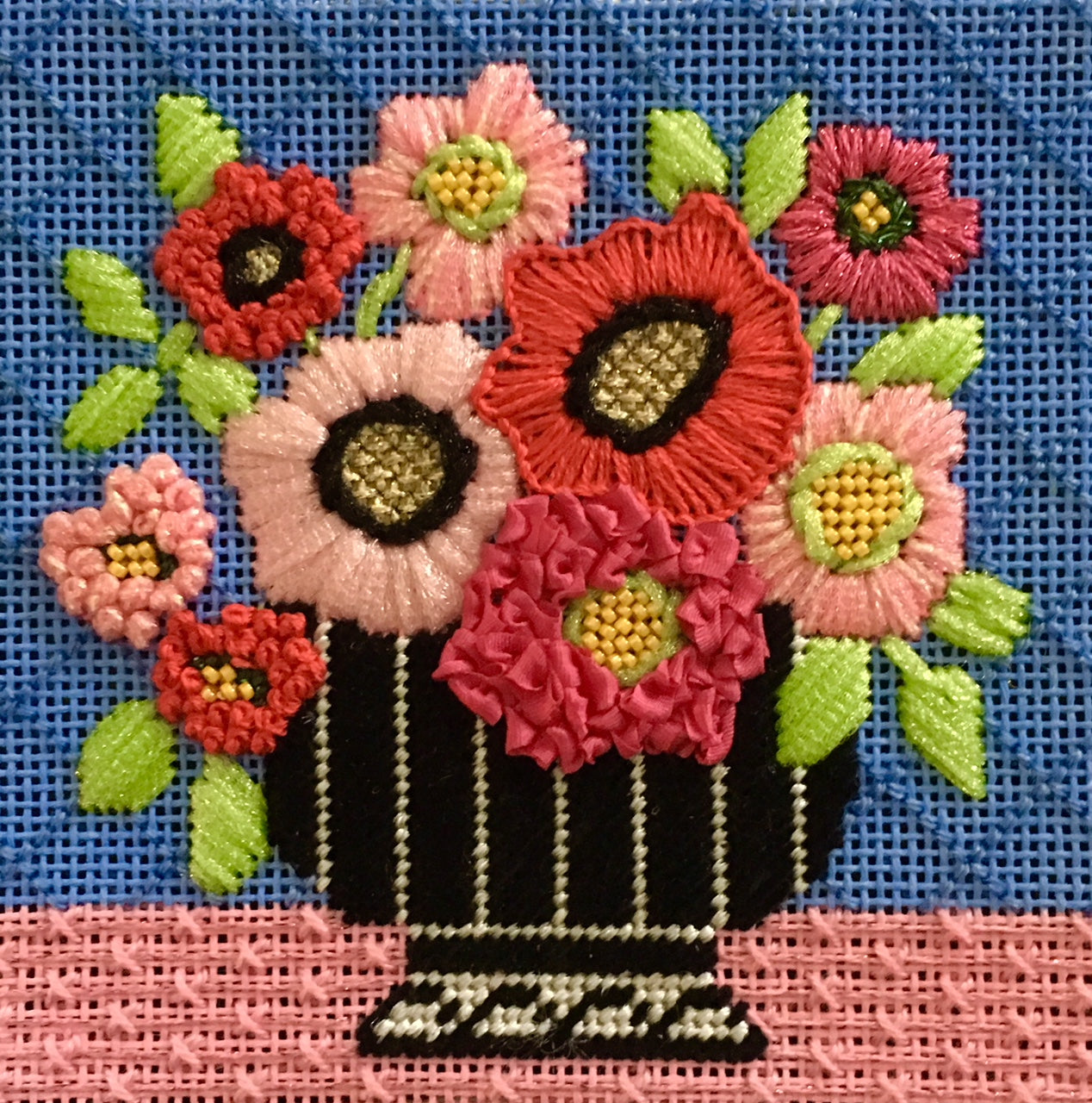 AL-C02 Pink Mod Flowers Coaster
