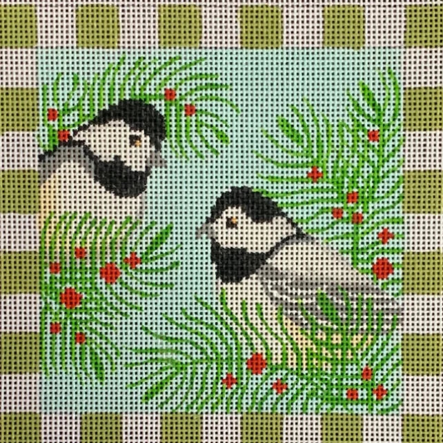 ALS-012 Chickadees & Evergreen