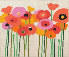 ASIT040-13 Poppies pink & orange