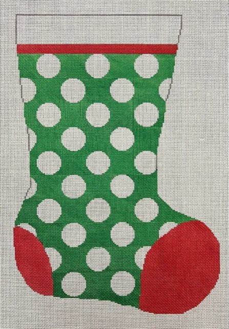 ASIT095XXL Green/White Dots