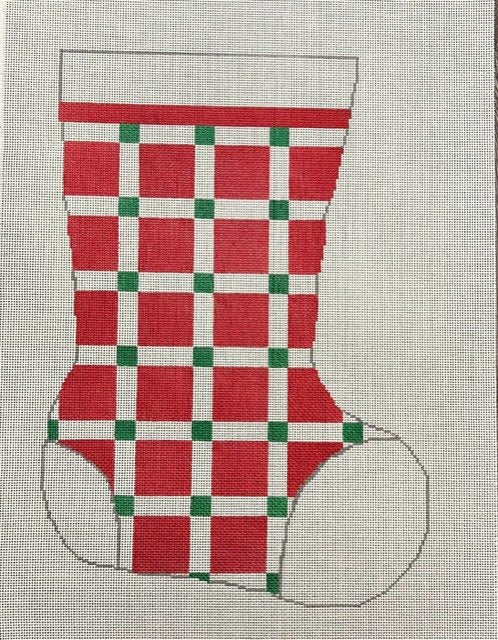 ASIT098RXXL Red/White/Green Check