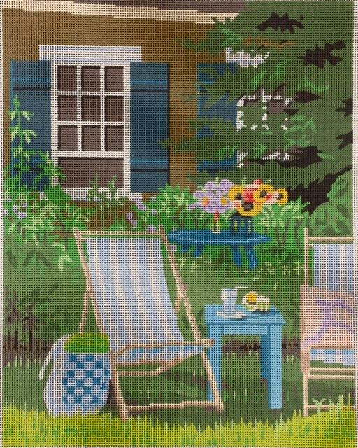 ASIT117 Blue & White Chair