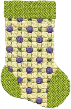 ASIT188 Green purple mini sock