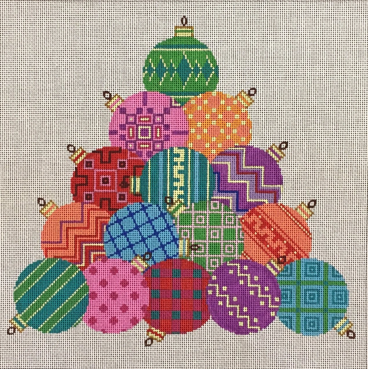 ASIT198 Christmas ornament stack
