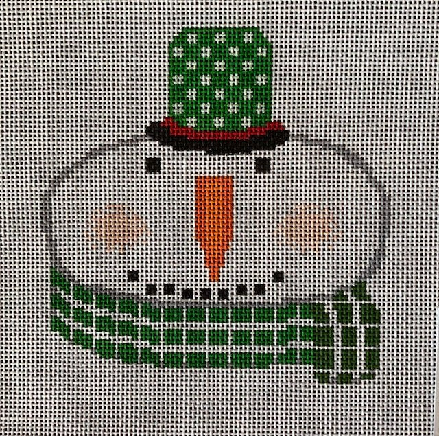 ASIT256 Snowman grn white check
