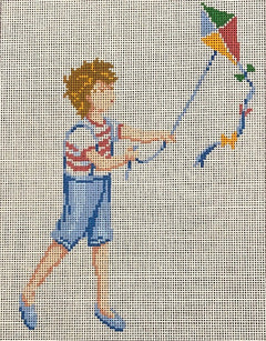 ASIT417 Boy with Kite
