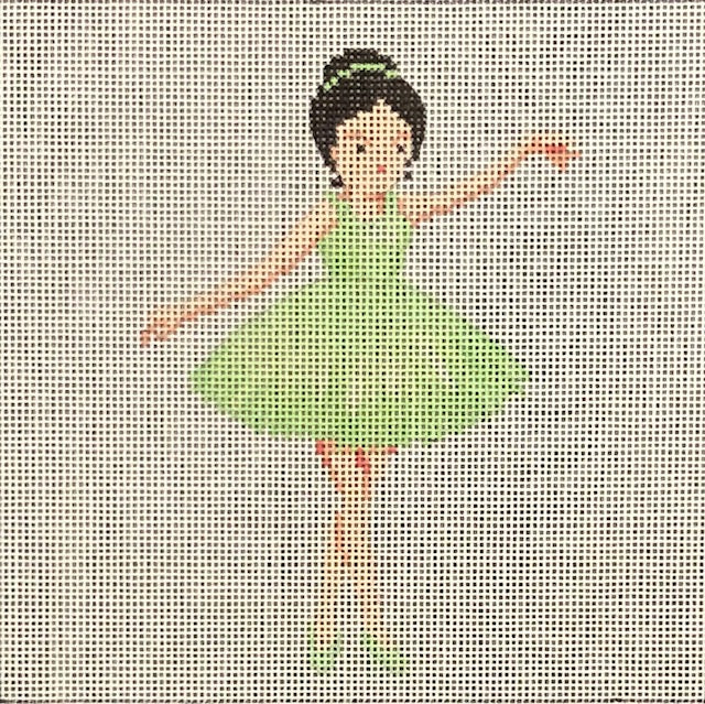ASIT420 Ballerina in a Green Tutu