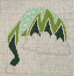 ASIT445 Teal Green Zig Zag Cap