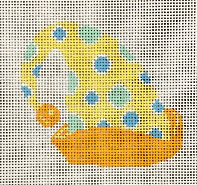 ASIT451-13 Blue Teal Dots Cap