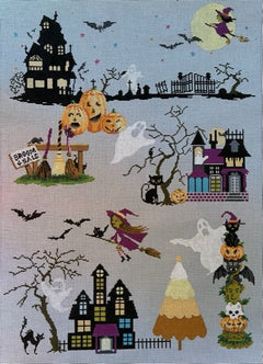 ASIT500SG Haunted Village Stitch Guide