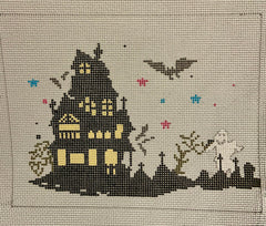 ASIT500H Black House w/headstones