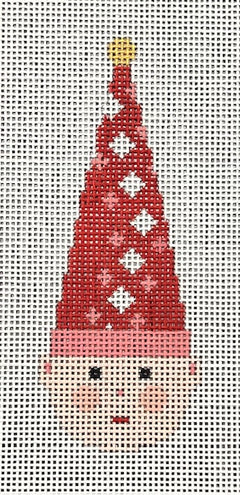 ASIT533 Elf Orn red pink diamond