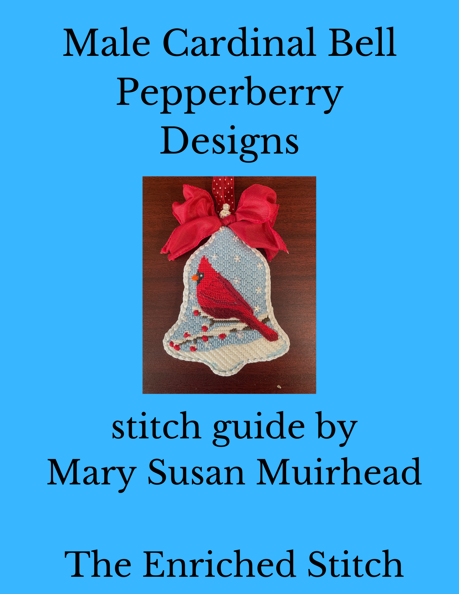 Male Cardinal Bell Stitch Guide