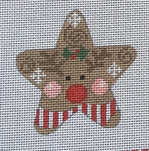 CH-258 Red Striped Reindeer Star